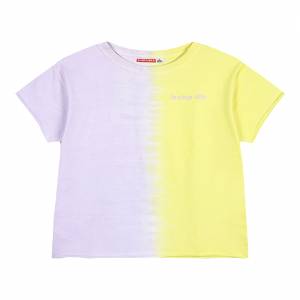 Παιδική μπλούζα κροπ ντεγκαντέ με τύπωμα για κορίτσι
