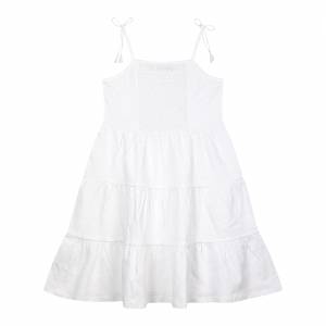 Παιδικό αμάνικο φόρεμα με κεντημένες λεπτομέρειες για κορίτσι