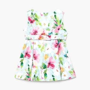 MAYORAL Φόρεμα για κορίτσι με τύπωμα λουλούδια και ρίγες της Μαγιοράλ