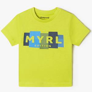 MAYORAL Μπλούζα κοντομάνικη για μωρό αγόρι με τύπωμα το λογότυπο της Μαγιοράλ