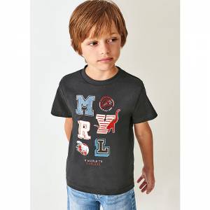 Μπλούζα κοντομάνικη για αγόρι με τύπωμα MYRL της Mayoral