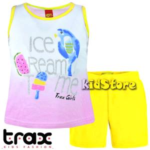 TRAX Σετ μπλούζα με κολάν για κορίτσι Παπαγάλος της Τραξ
