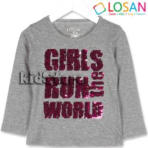 LOSAN Μπλούζα για κορίτσι με πούλιες που αλλάζουν όψη της Λοσάν