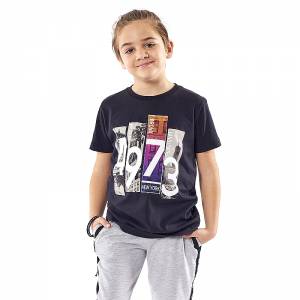 Μπλούζα κοντομάνικη για αγόρι με τύπωμα 4973 της Hashtag
