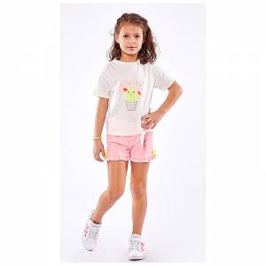 EBITA Σετ μπλούζα με σορτς για κορίτσι με τύπωμα cutie της Εβίτα