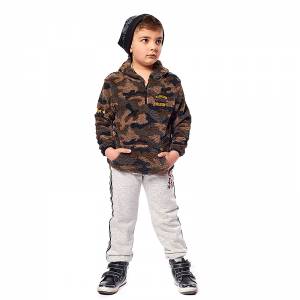 HASHTAG Φόρμα παιδική για αγόρι με μπλούζα φλις της Χάσταγκ