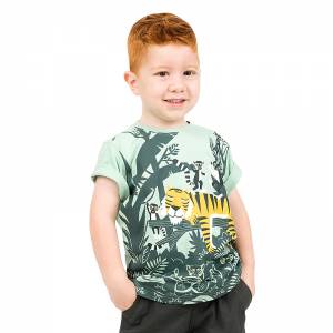 Μπλούζα κοντομάνικη για αγόρι με τύπωμα τίγρης της Energiers