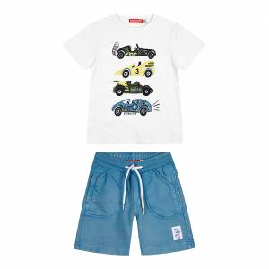 Παιδικό σετ αχνούδιαστο φούτερ 2 τεμάχια με τύπωμα στην μπλούζα για αγόρι