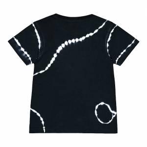 Kοντομάνικη μπλούζα τύπου tie dye με τύπωμα για αγόρι
