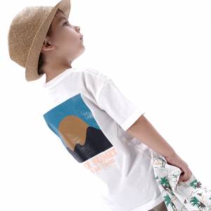 Kοντομάνικη μπλούζα με τύπωμα για αγόρι