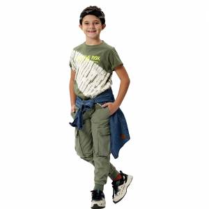 Παντελόνι τύπου jogger με τσέπες cargo για αγόρι