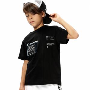 Kοντομάνικη μπλούζα με τυπώματα για αγόρι