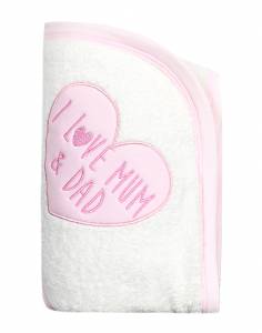 Energiers βρεφική πετσέτα/μπουρνουζι για κορίτσι (One size)