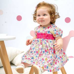 Βρεφικό φόρεμα με ασορτί εσώρουχο για κορίτσι (3-18 μηνών)