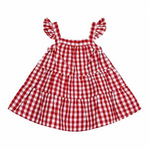 Βρεφικό καρό φόρεμα για κορίτσι (0-18 μηνών)