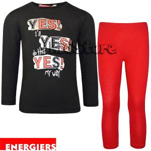 ENERGIERS Σετ μπλούζα με κολάν για κορίτσι Yes της Ενερτζάιερς