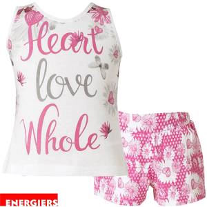 ENERGIERS Σετ μπλούζα με σορτς για κορίτσι Heart της Ενερτζάιερς