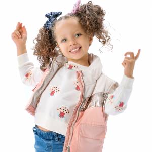Παιδικό φούτερ με τύπωμα για κορίτσι
