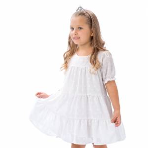 Παιδικό πουά φόρεμα κρεπ για κορίτσι