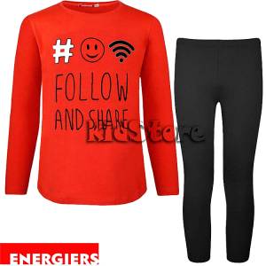 ENERGIERS Σετ μπλούζα με κολάν για κορίτσι Follow της Ενερτζάιερς