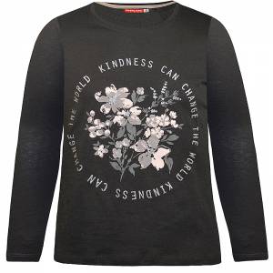 Μπλούζα μακρυμάνικη για κορίτσι με τύπωμα λουλούδια της Energiers