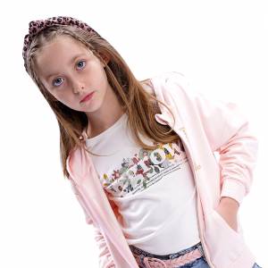 Παιδικήμακρυμάνικη μπλούζα με τύπωμα για κορίτσι