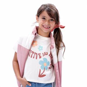 Δίρχρωμο παιδικό μπουφάν γιλέκο για κορίτσι
