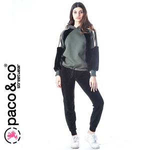 PACO Μπλούζα γυναικεία φούτερ με κουκούλα της Πάκο
