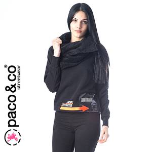 PACO Μπλούζα γυναικεία φούτερ με τύπωμα Started της Πάκο