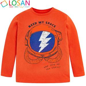 LOSAN Μπλούζα μακρυμάνικη για αγόρι με τύπωμα space της Λοσάν