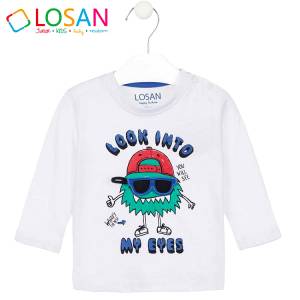 LOSAN Μπλούζα μακρυμάνικη για αγόρι με τύπωμα Look της Λοσάν