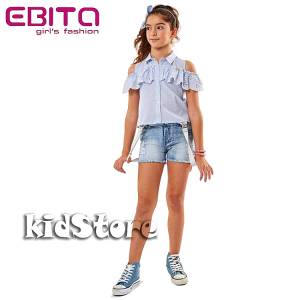 EBITA Σορτς τζιν για κορίτσι με τιράντες της Εβίτα