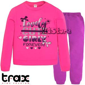 TRAX Φόρμα φούτερ για κορίτσι Lovely της Τραξ