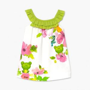 MAYORAL Φόρεμα για κορίτσι ελαστικό με τύπωμα λουλούδια της Μαγιοράλ
