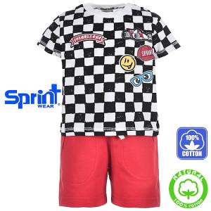 SPRINT Σετ μπλούζα με βερμούδα για αγόρι Formula της Σπριντ