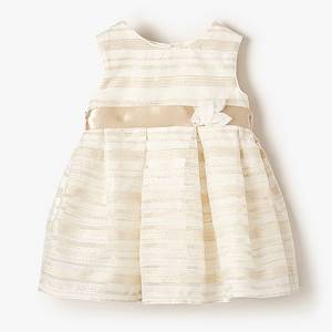 MAYORAL Φόρεμα για μωρό κορίτσι ποπλίνα σατέν σχέδιο ριγέ της Μαγιοράλ