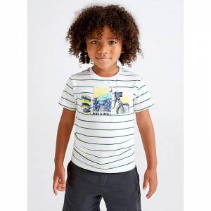 MAYORAL Μπλούζα κοντομάνικη για αγόρι με τύπωμα Μοτοσυκλέτα της Μαγιοράλ