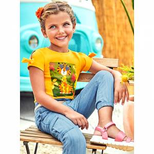 MAYORAL Μπλούζα κοντομάνικη για κορίτσι με τύπωμα animal της Μαγιοράλ