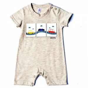 DREAMS Φορμάκι κοντομάνικο για μωρό αγόρι με τύπωμα cars της Ντριμς