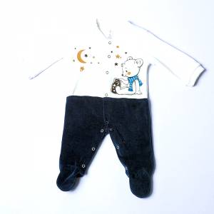 Φορμάκι βελούδο για νεογέννητο μωρό αγόρι Stars της Dreams