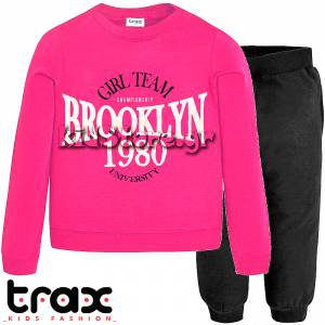 Φόρμα παιδική για κορίτσι με τύπωμα Brooklyn της Trax