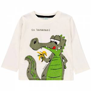 Μπλούζα για αγόρι μακρυμάνικη με τύπωμα Αλιγάτορας της Boboli