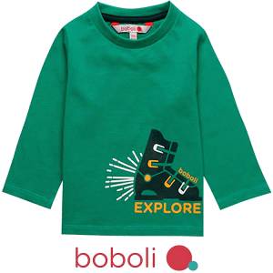 BOBOLI Μπλούζα μακρυμάνικη για αγόρι Explore της Μπόμπολι