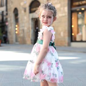 Παιδικό φόρεμα με φλοράλ τούλι για κορίτσι