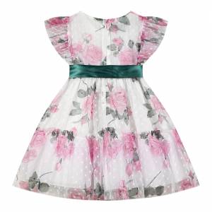 Παιδικό φόρεμα με φλοράλ τούλι για κορίτσι