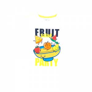 BOBOLI Μπλούζα κοντομάνικη για αγόρι τύπωμα Fruit της Μπόμπολι