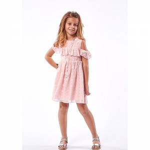 EBITA Φόρεμα για κορίτσι με σχέδιο κιπούρ της Εβίτα