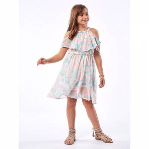 EBITA Φόρεμα για κορίτσι ποπλίνα με τύπωμα εμπριμέ της Εβίτα