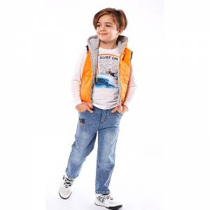 HASHTAG Σετ παιδικό 3 τμχ για αγόρι με αμάνικο μπουφάν της Χάσταγκ