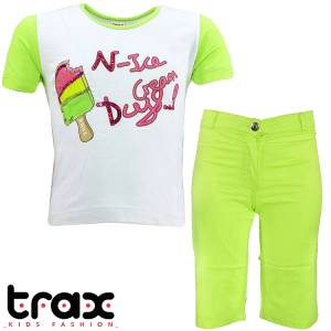 TRAX Σετ μπλούζα με κάπρι για κορίτσι Hello της Τραξ